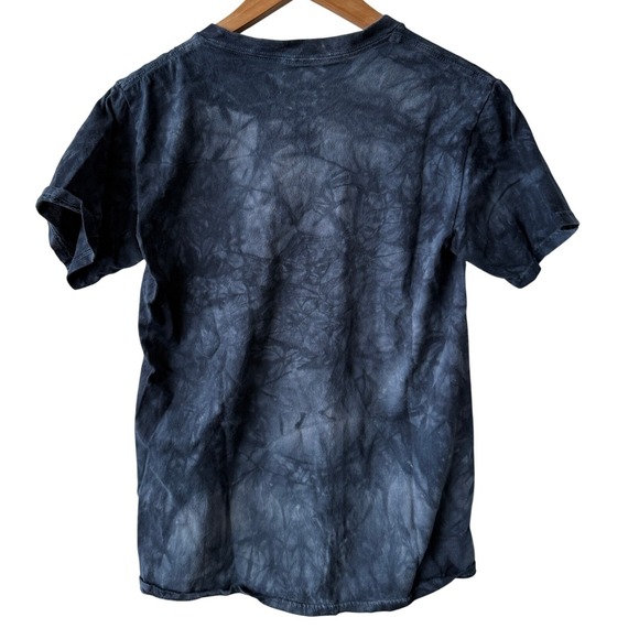 The Mountain Wolf Tie Dye Graphic T-Shirt Blue Pink Moon Mens Small S Cotton - Picture 2 of 5
